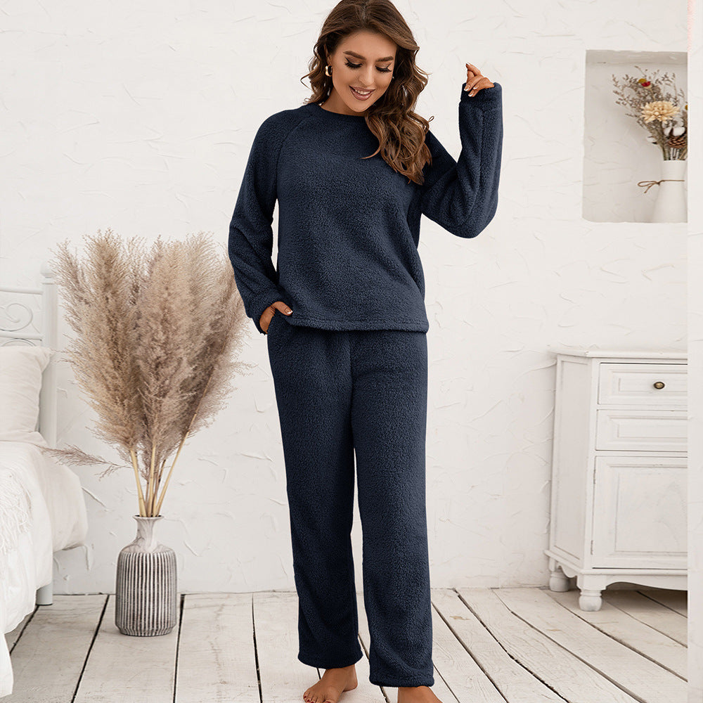Dames Pluche Loungepak Zacht en Comfy Huispak - Mode Vibes