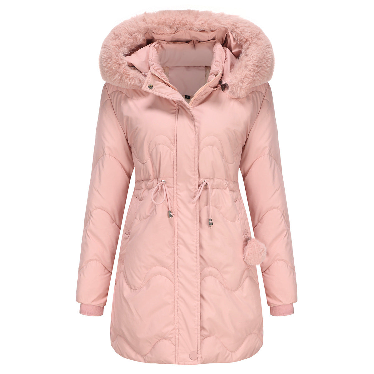 Dames Winterjas Warm Gewatteerd met Afneembare Capuchon