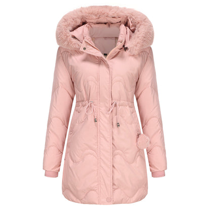 Dames Winterjas Warm Gewatteerd met Afneembare Capuchon