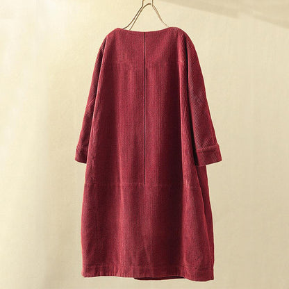 Velanora- Lange corduroy top voor dames