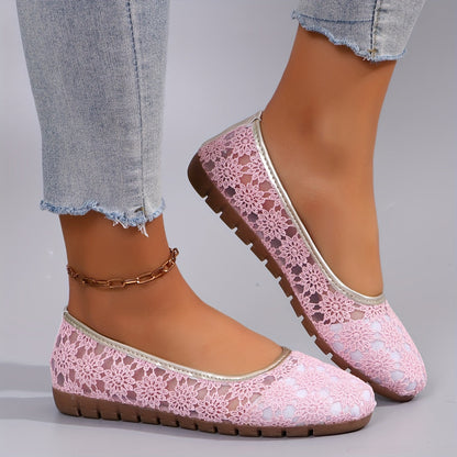 VELANORA- Bloemenpatroon Balletschoenen