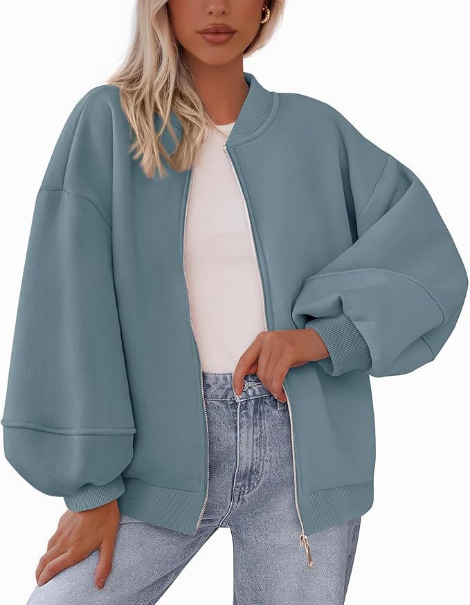Dames Bomberjack Oversized Sportief met Rits