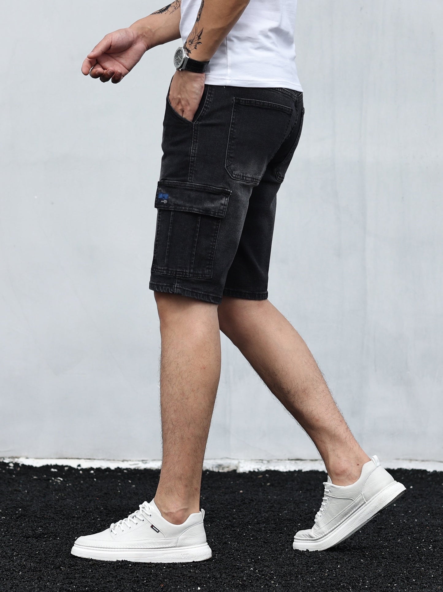 Heren Denim Cargo Shorts Giel Zomer Shorts