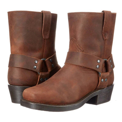 Cowboylaarzen Vintage Leer Western Stijl
