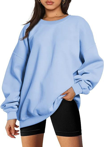 Dames Oversized Trui Ronde Hals Zacht Basic Model