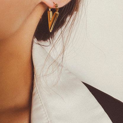 V-Vormige Oorbellen Geo Minimalistisch voor Dames - Mode Vibes
