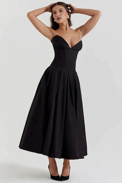 Aurora Elegant Strapless Jurk voor Iconische Schoonheid