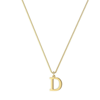 Gouden Ketting met Initialen Letter Lanette voor Dames