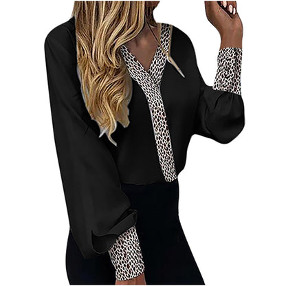 Elegante Luipaardprint Blouse - StijlvolChic