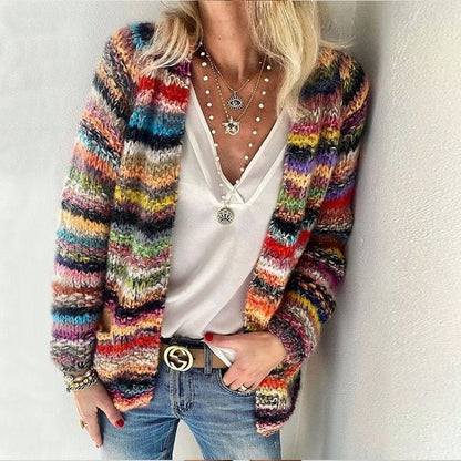 Dames Cardigan Gebreid Comfortabele Pasvorm - Mode Vibes
