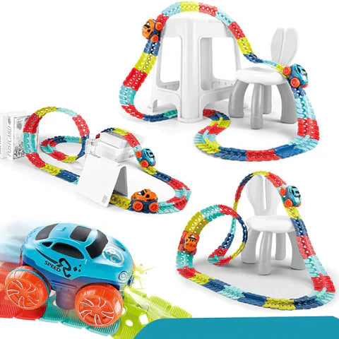 Magnetische Autobaan Speelset met Voertuigen