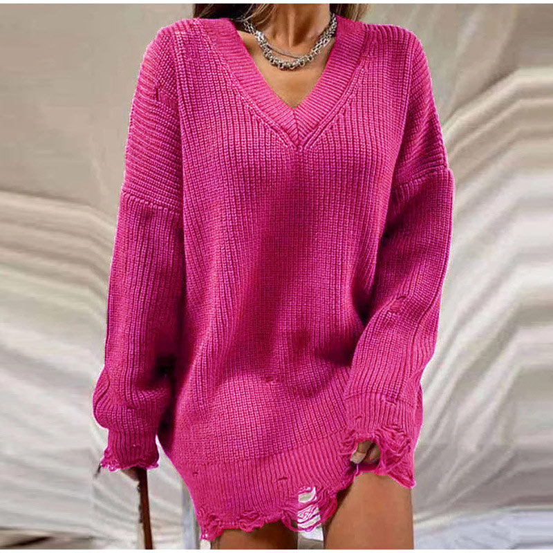 Comfortabele Sweaterjurk voor Loungen - Mode Vibes