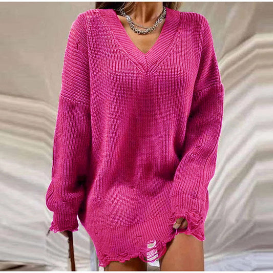 Comfortabele Sweaterjurk voor Loungen - Mode Vibes