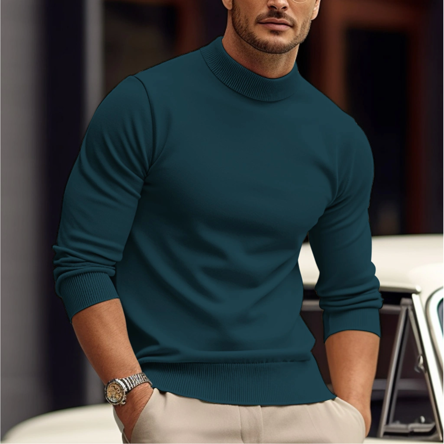 Heren Sweater Stijlvol Warm en Comfortabel - Mode Vibes