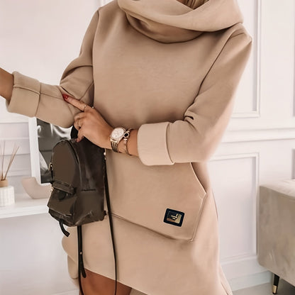 Sweaterjurk met Capuchon Warm en Comfortabel