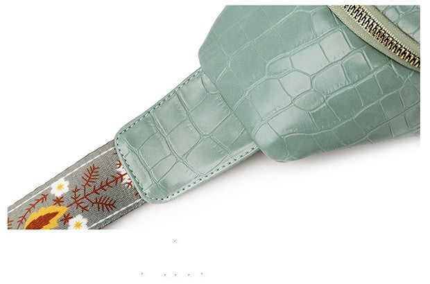 Dames Crossbody Tas met Hertenprint en Kwastjes