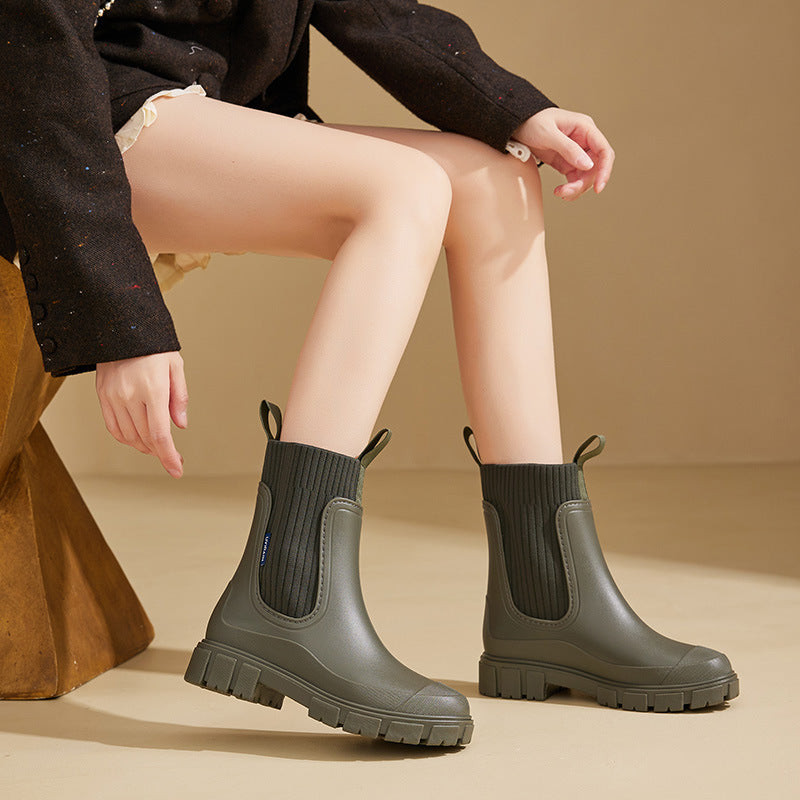 Dames Regenlaarzen Waterdicht Antislip Zool Estelle