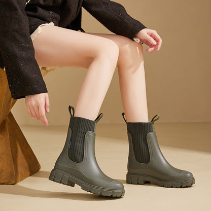 Dames Regenlaarzen Waterdicht Antislip Zool Estelle