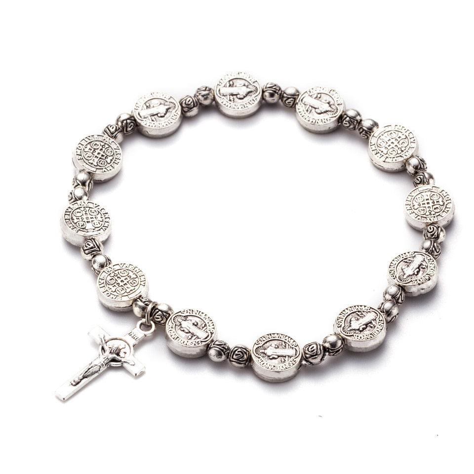 Christelijk Kruis Armband Goud en Zilver Kleur