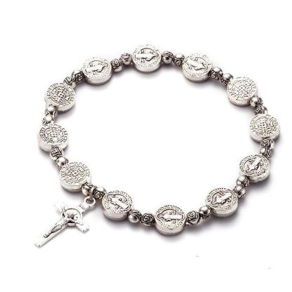 Christelijk Kruis Armband Goud en Zilver Kleur
