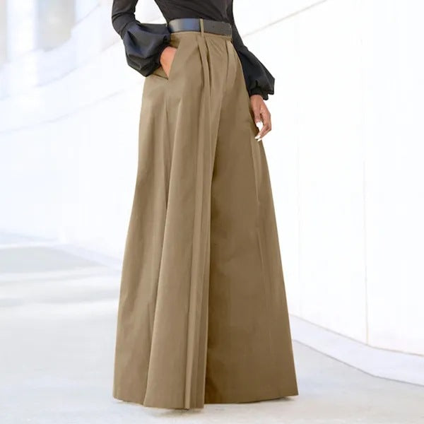 Dames Hoge Taille Broek Wijde Pijpen Comfortabel