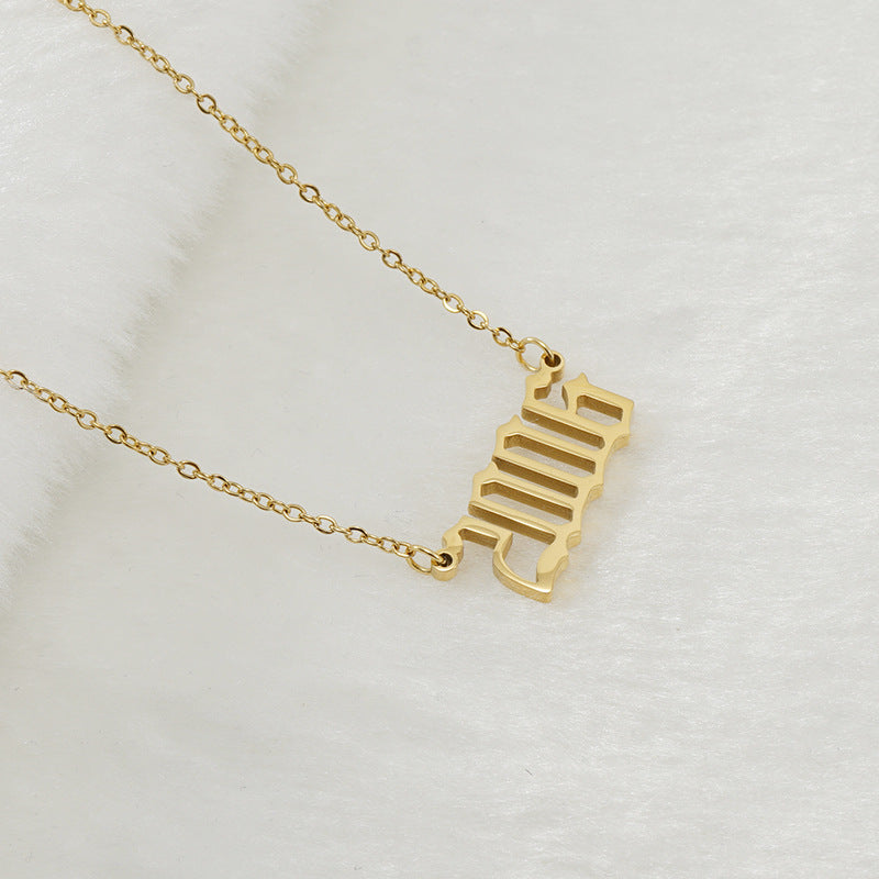 Gouden Ketting voor Dames 18K RVS Met Jaarsteen Lammy