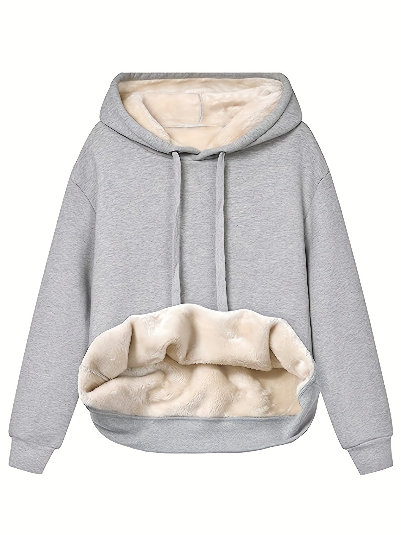 Dames Hoodie Warm Fleecevoering Zacht en Comfy