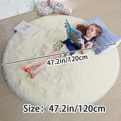 Rond Plush Vloerkleed Zacht en Zachtaardig Clouda