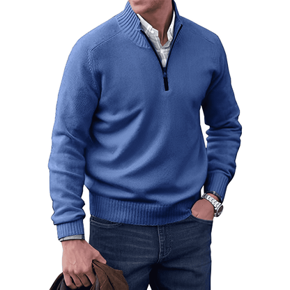 Herentrui Luxe Kasjmier Rits Blazer