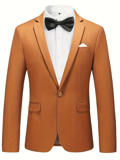 Heren Blazer Effen Klassiek Formal Design - Mode Vibes