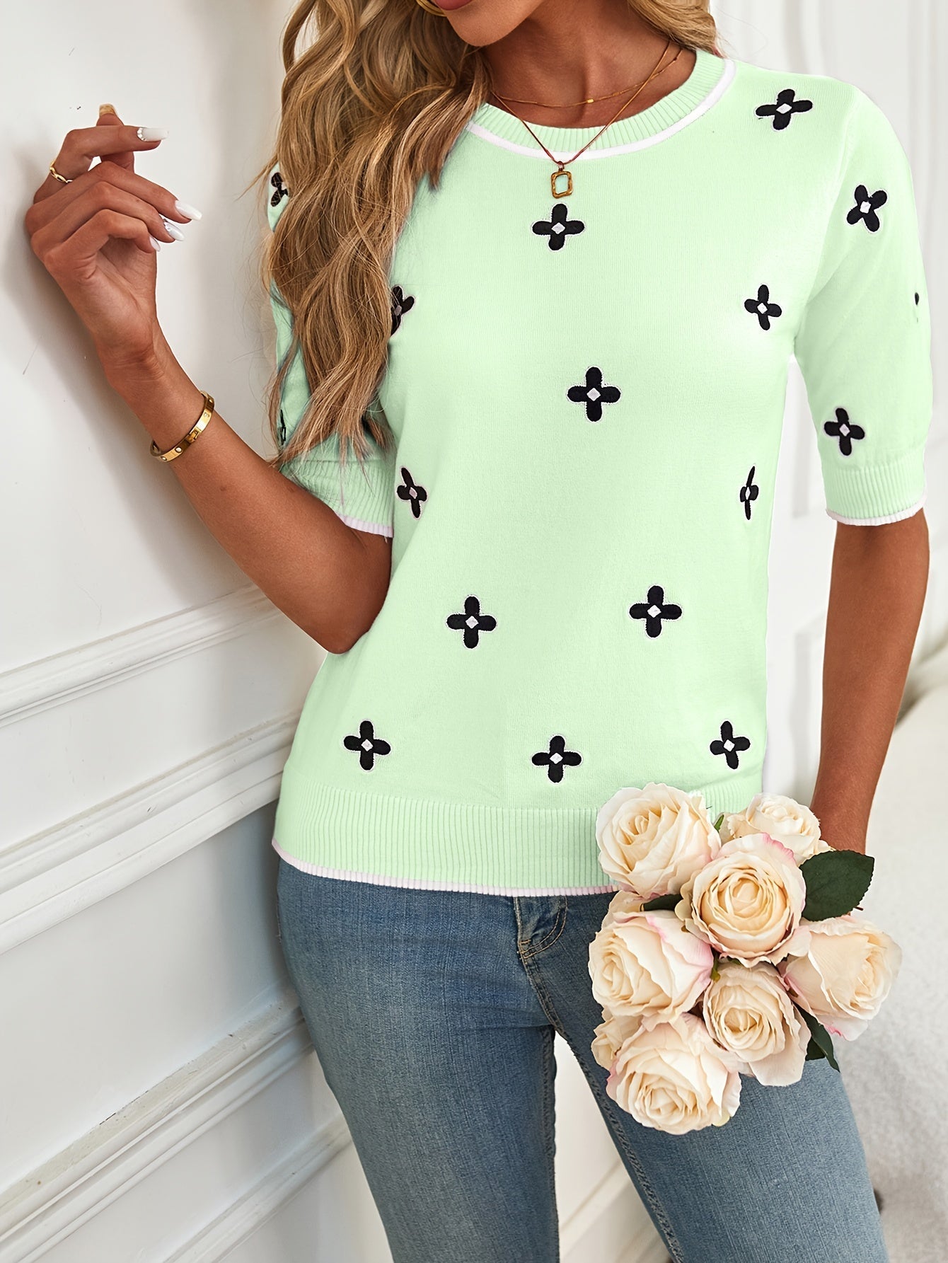 VELANORA - Pullover Met Ronde Hals