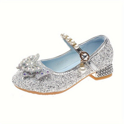 Glitterschoen voor Meisjes met Pailletten en Parels Comfortabel