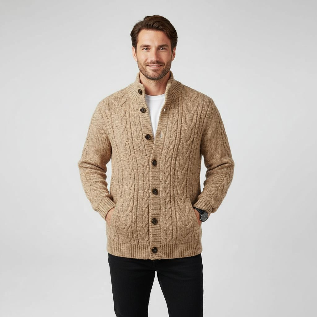 Stijlvol Gebreid Herenvest Raf Design - Mode Vibes