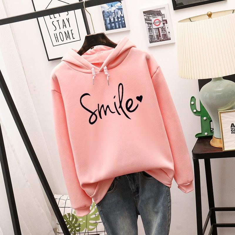 Dames Hoodie met Vrolijke Smile Print