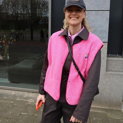 Dames Fleece Vest Mouwloos Warm voor Buiten