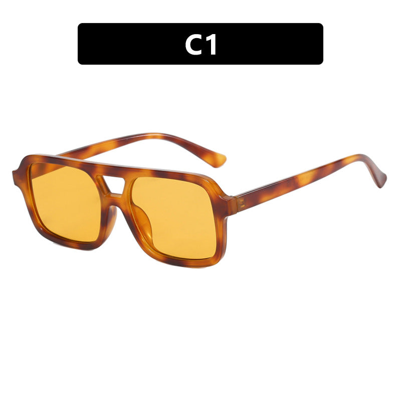 Dames Zonnebril Aviator Stijl met Kleurige Glazen