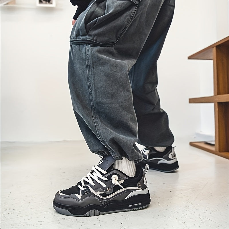 Stijlvolle Heren Skateschoenen met Veters en Gripzool