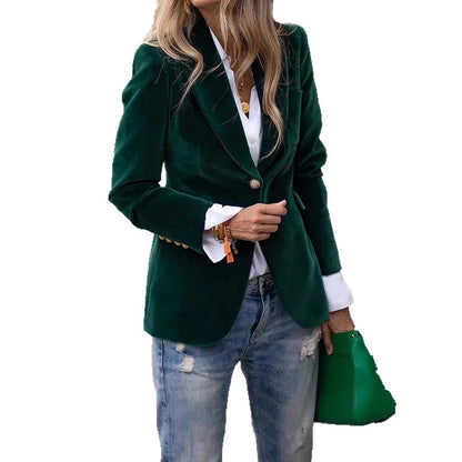 Dames Blazer Fluwelen Trendy Look