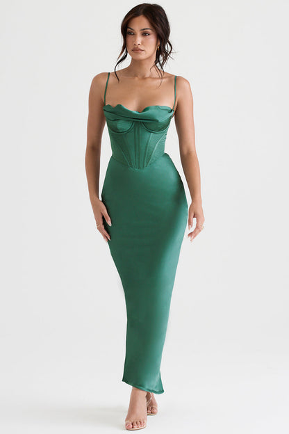 Maxi Jurk Korset Stijl Isabella Frauen
