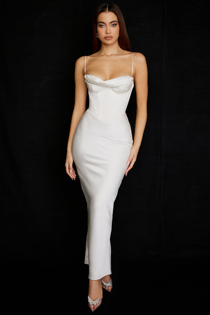 Maxi Jurk Korset Stijl Isabella Frauen