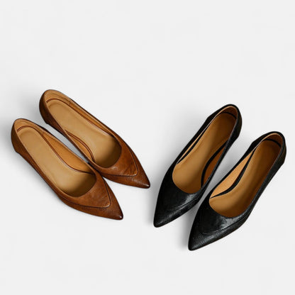 Dames Leren Hakken Elegante Pasvorm