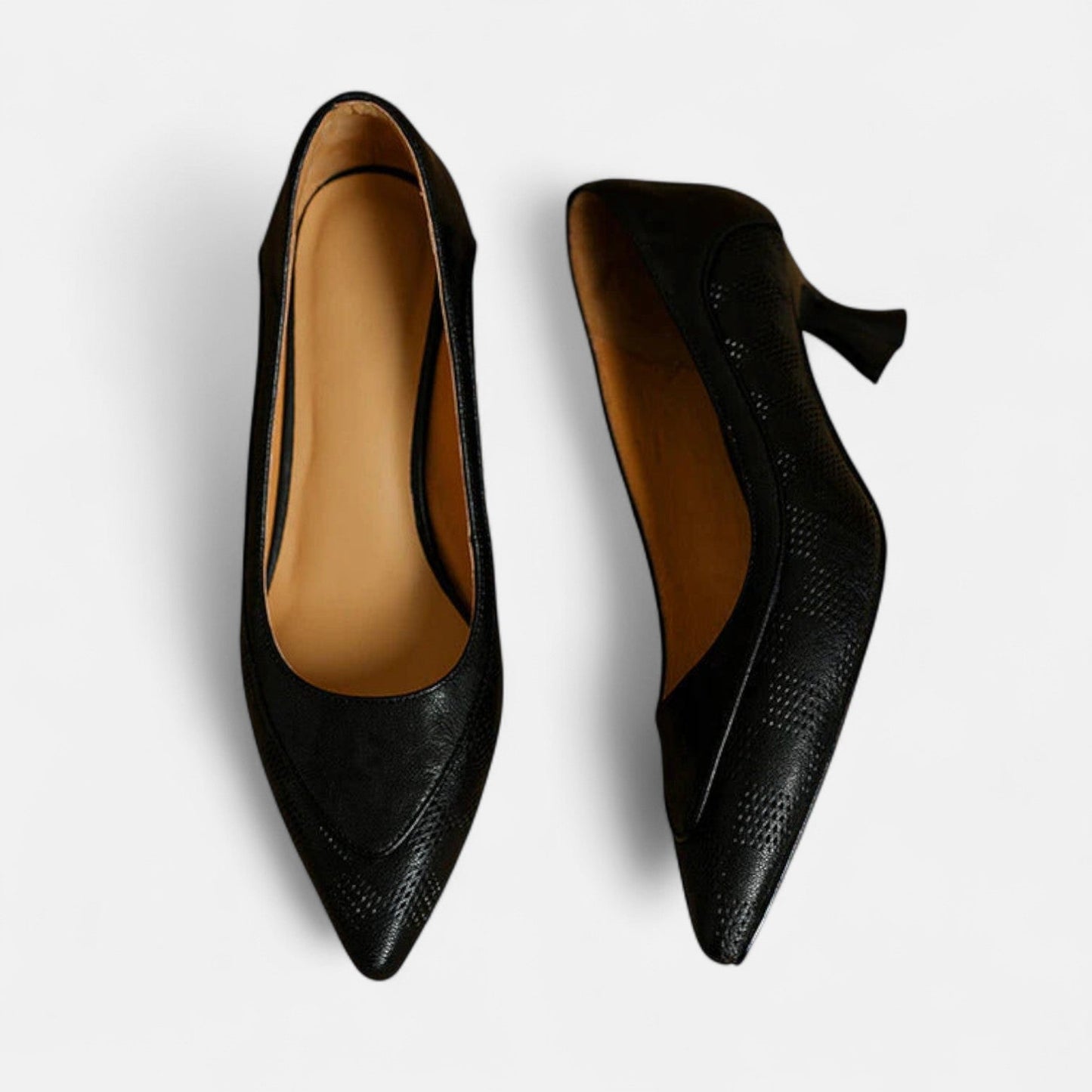 Dames Leren Hakken Elegante Pasvorm