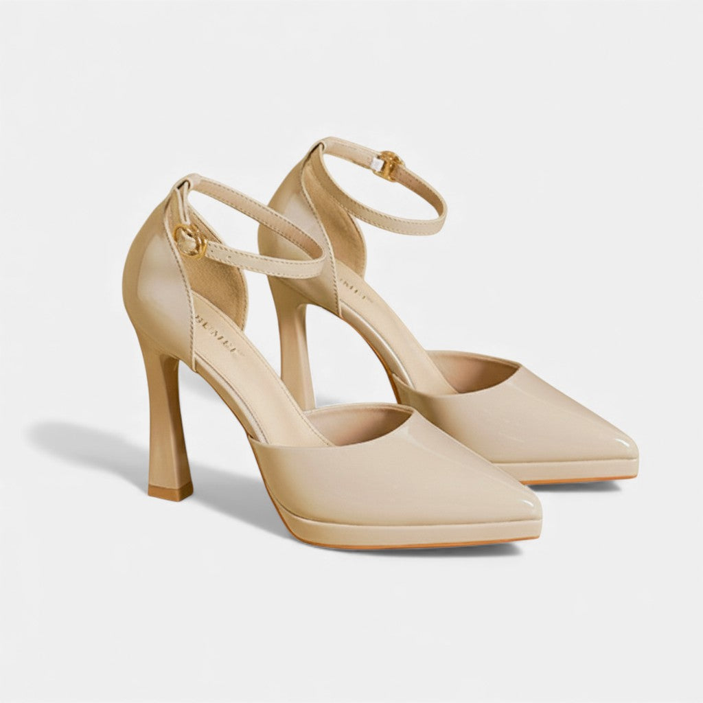 Dames Leren Pumps Met Hakken