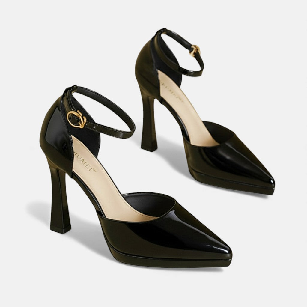 Dames Leren Pumps Met Hakken