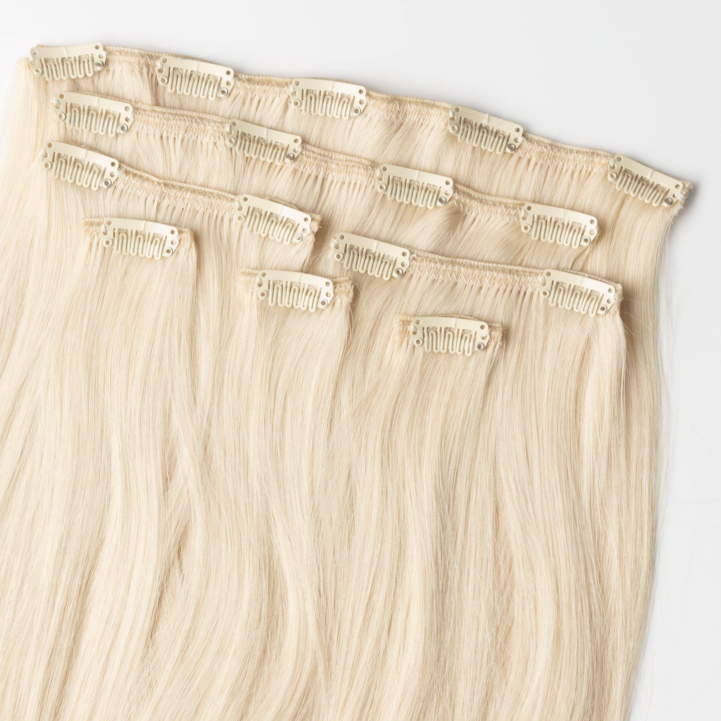 Kunsthaar Extensions Set Licht Ash Blonde 60B
