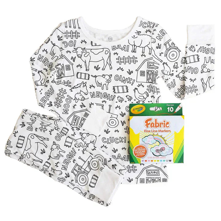 Kinderpyjama met Leuke Prints en Zachte Stof
