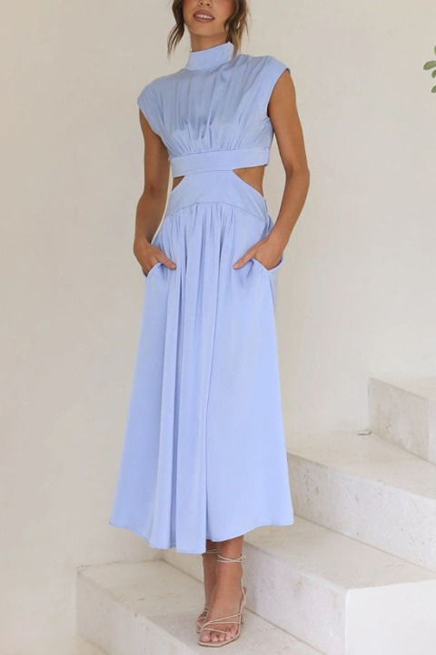 Lorna | Elegante en comfortabele uitgesneden midi-jurk