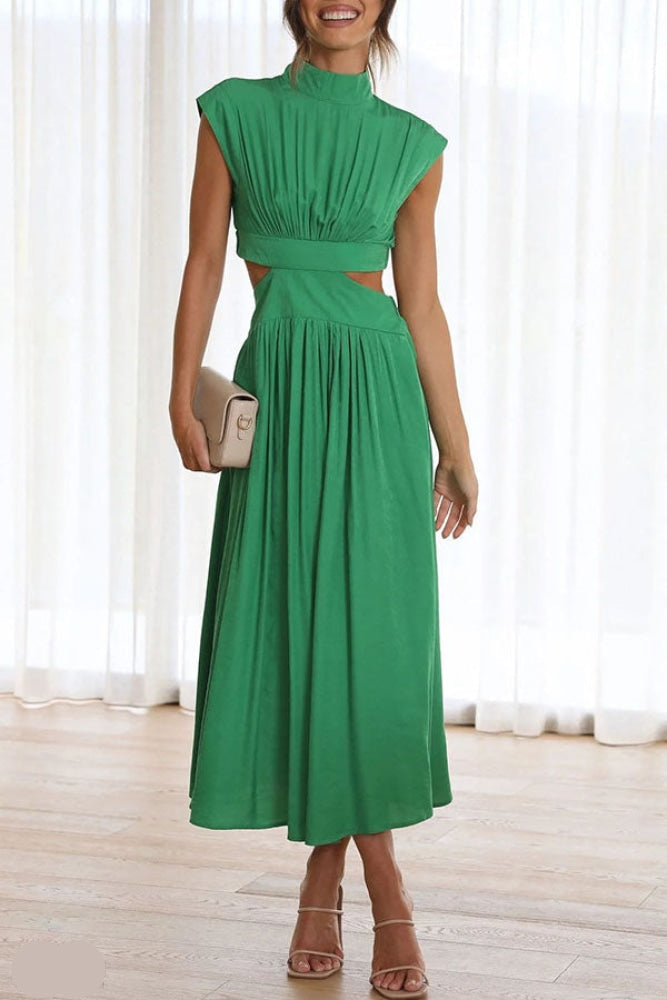 Lorna | Elegante en comfortabele uitgesneden midi-jurk