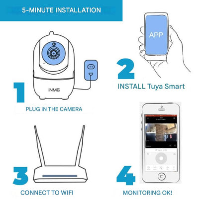 WiFi Binnencamera Roterend met Nightvision
