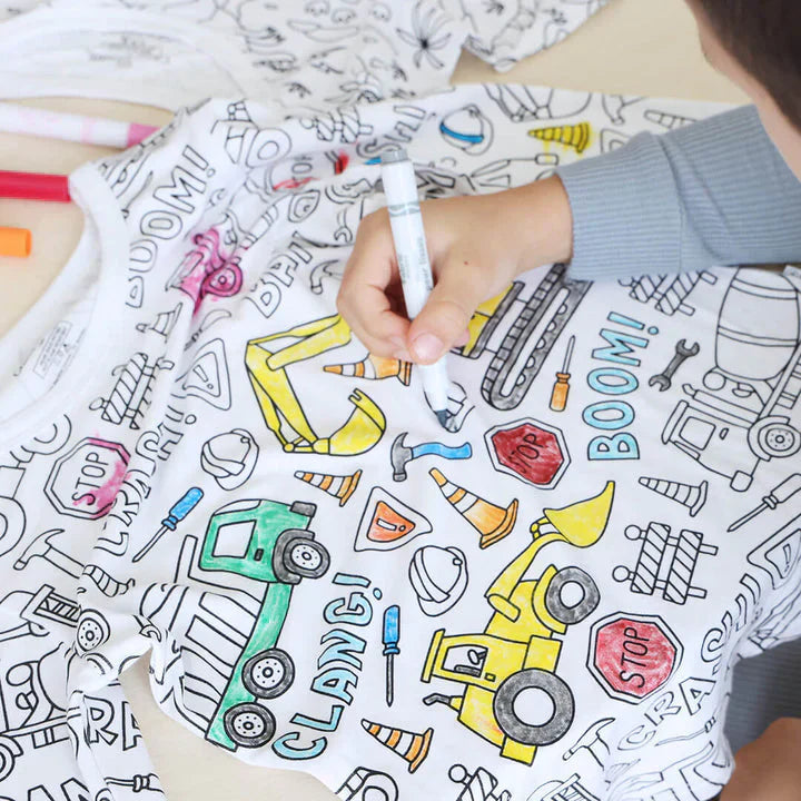 Kinderpyjama met Leuke Prints en Zachte Stof